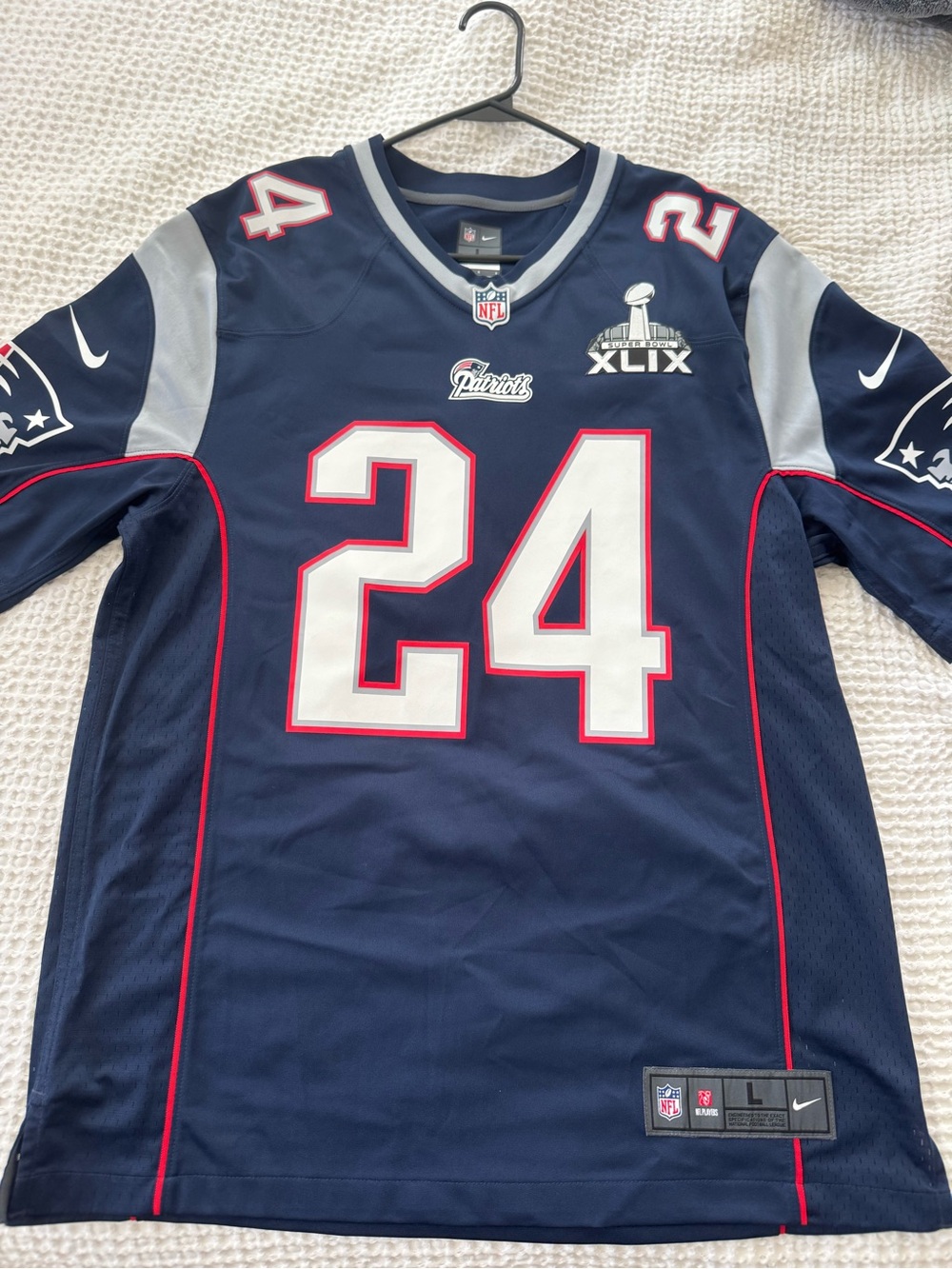 Darrelle Revis New England Patriots Super Bowl 49 Jersey